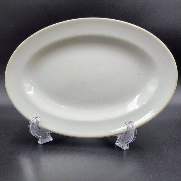 Vintage Oval Plate Platter W.H Grindley Vitrified England Restaurant Ware Read - Picture 1 of 10